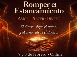 Este especial de San Valentín es una experiencia vivencial diseñada para desbloquear la relación entre amor, placer y dinero, desde la regulación emocional y la seguridad corporal.