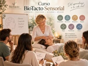 Descubre el Curso BioTacto Sensorial y aprende técnicas prácticas de percepción corporal, exploración sensorial y tacto aplicado.
